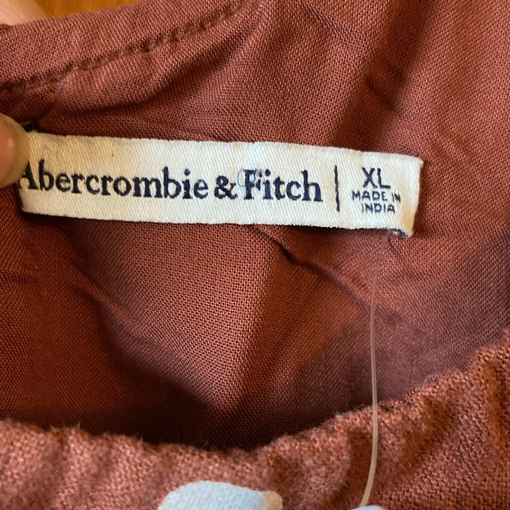 Abercrombie & Fitch Brown One Shoulder Dress NWOT - Picture 12 of 14